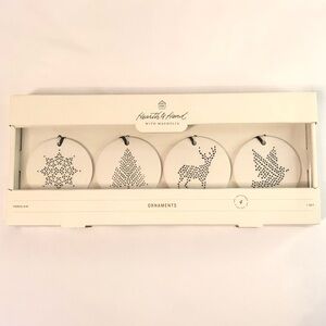 Hearth & Hand Porcelain Holiday Ornament Set